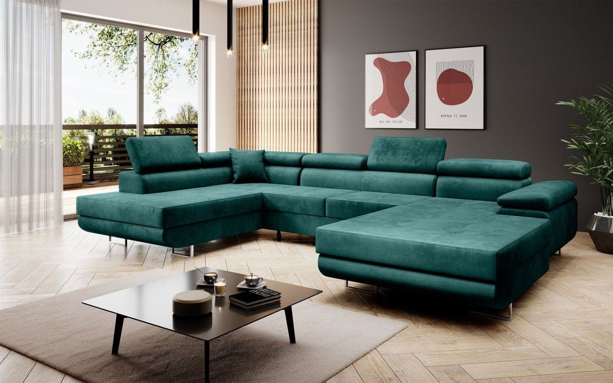 Luxusbetten24 Sofa Grün