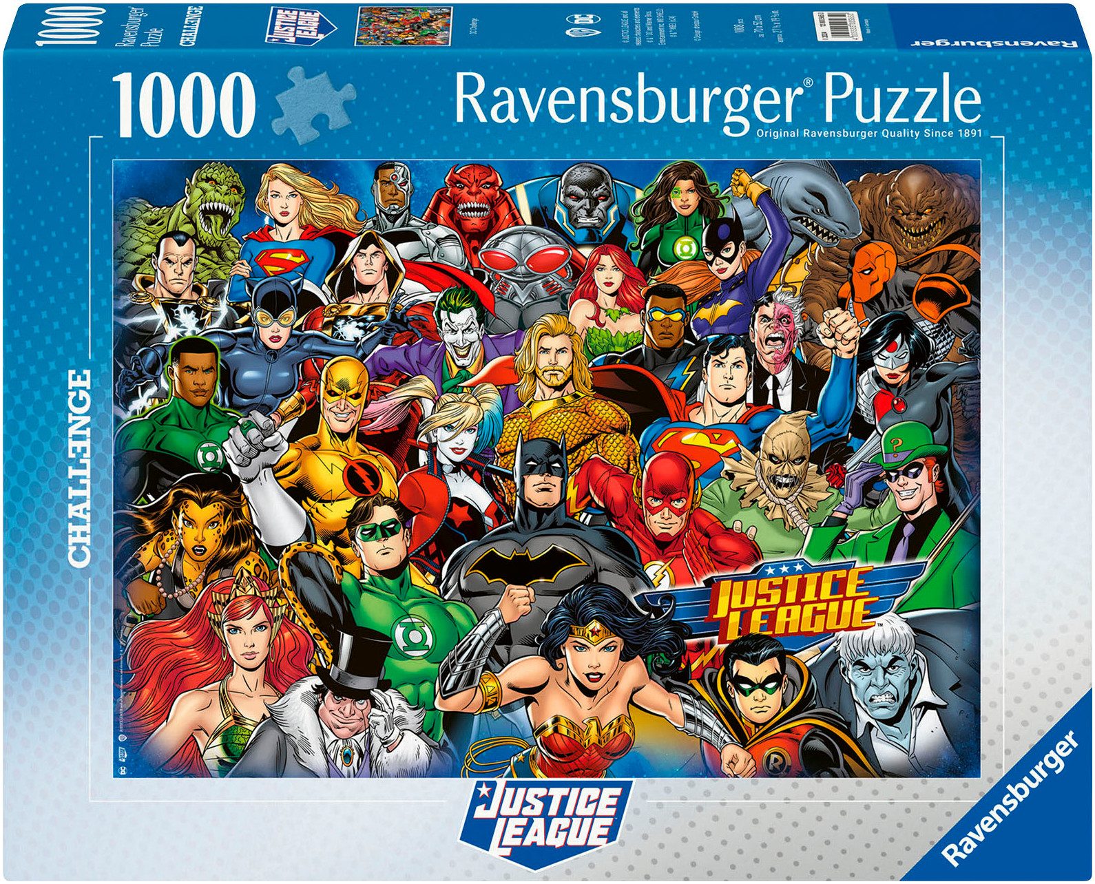 Ravensburger Puzzle Challenge, DC Comics, 1000 Puzzleteile, Made in Germany günstig online kaufen