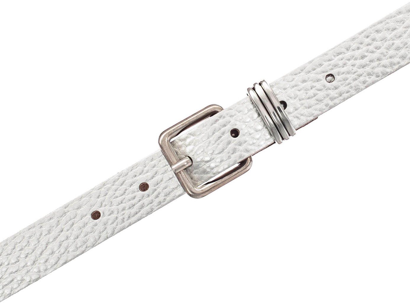 Tamaris Ledergürtel mit Metallic-Finish günstig online kaufen
