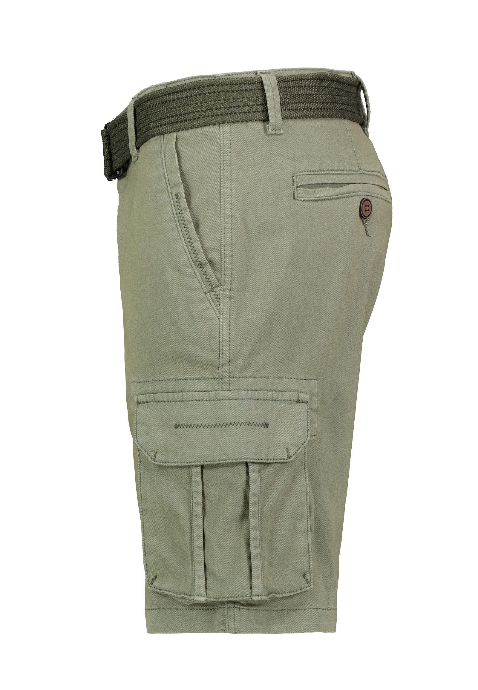 Eight2Nine Cargoshorts Kurzes Design für Herren Baumwolle Regular Fit unifarben wärmend Reißverschluss – Bild 2 von 5