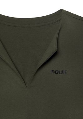 FCUK Sweatshirt (1-tlg) Sweatshirt mit V-Ausschnitt und großen Rückenprint, Loungeanzug