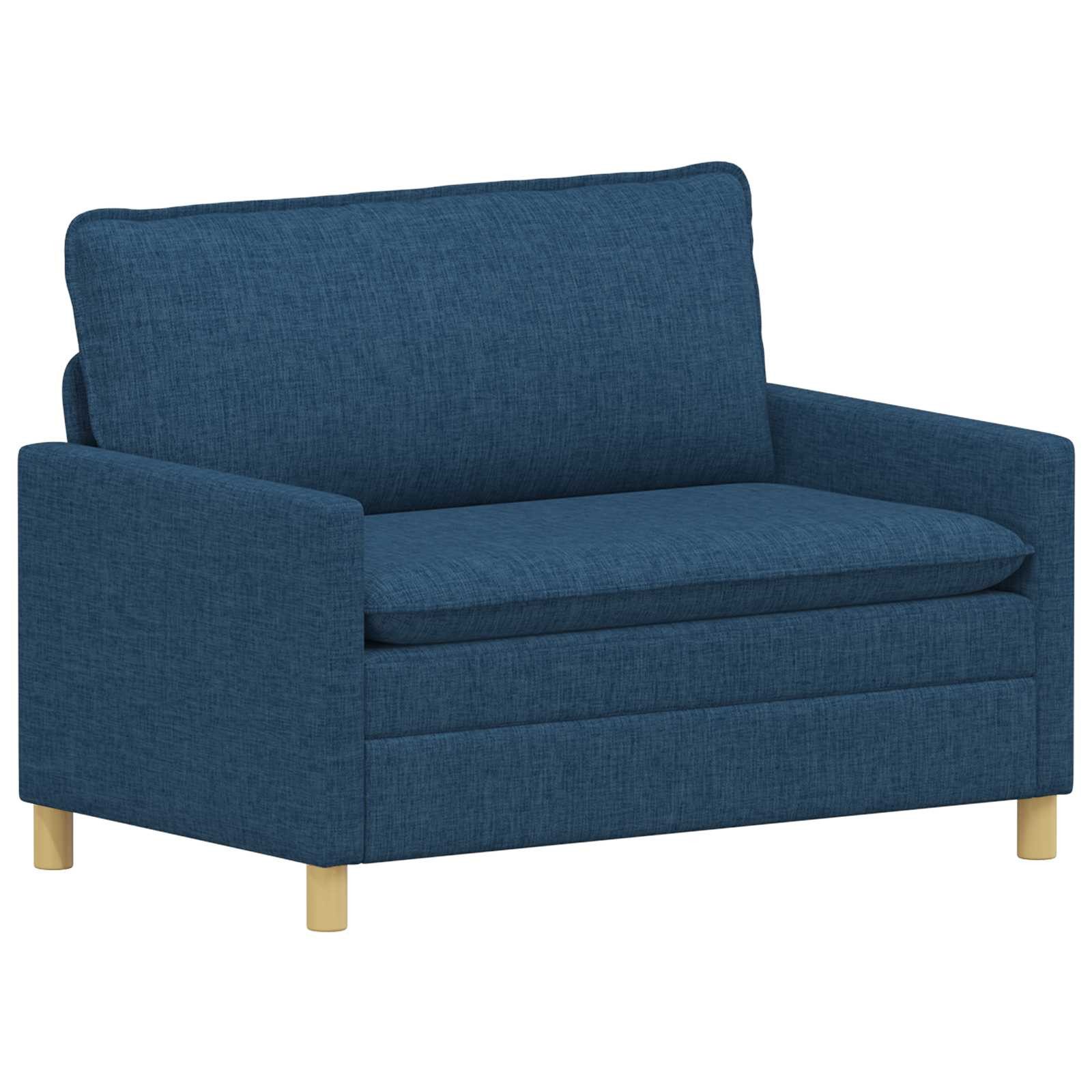 vidaXL Sofa Sofa Blau 126 x 81 x 87,5 cm Stoff, 1 Teile