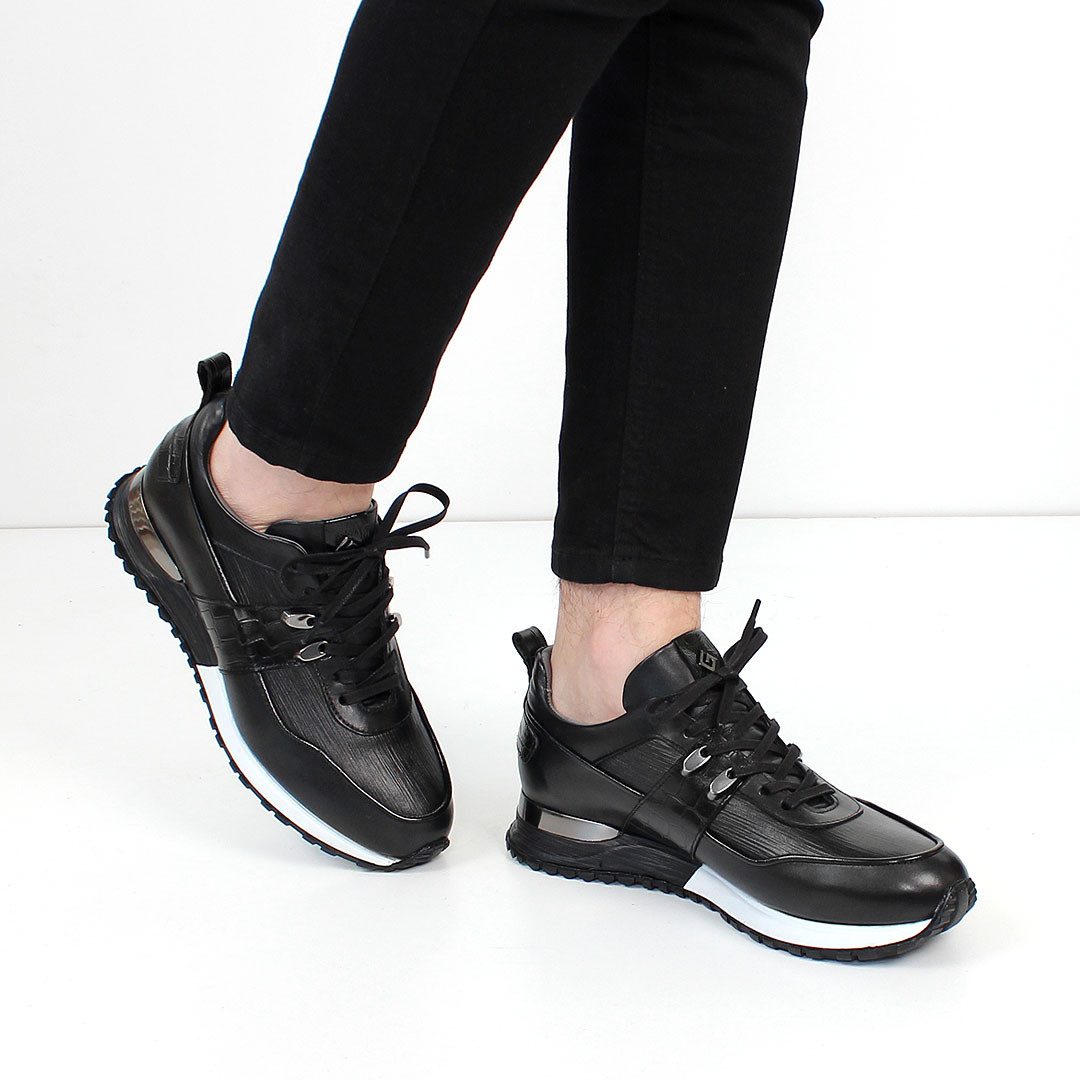 Celal Gültekin Herren Leder Sneaker mit günstig online kaufen