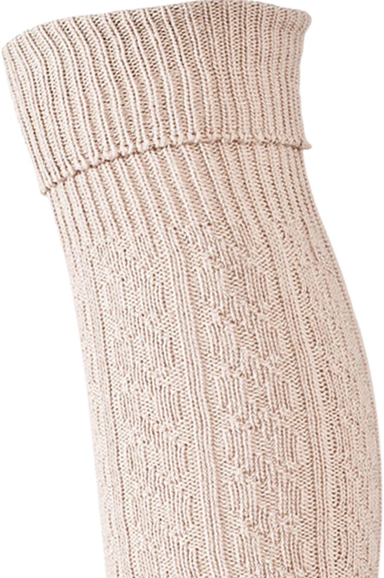 Vincent Creation® Overknees mit Zopfmuster und Umschlagbund