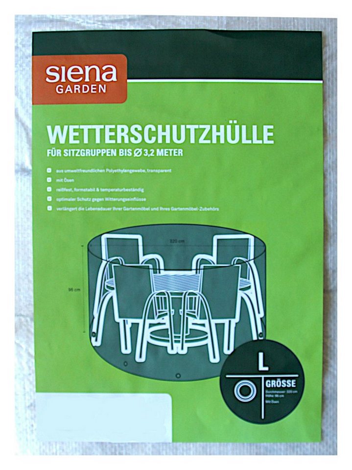 Thumbnail - Siena Garden Schutzplane Siena Garden Sitzgruppen Wetter-Schutzhülle Gr.L Ø3,2m Abdeckhaube