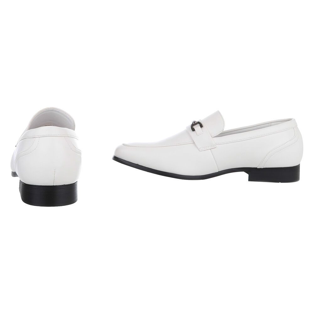 Coolwalk Elegante Herrenschuhe – Komfortable Loafer für jeden Anlass Slipper (89229226) Blockabsatz Business-Schuhe in Weiß