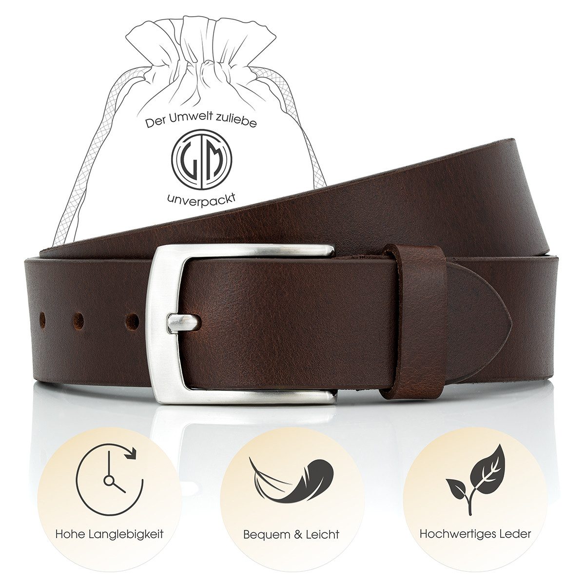 LINDENMANN Ledergürtel