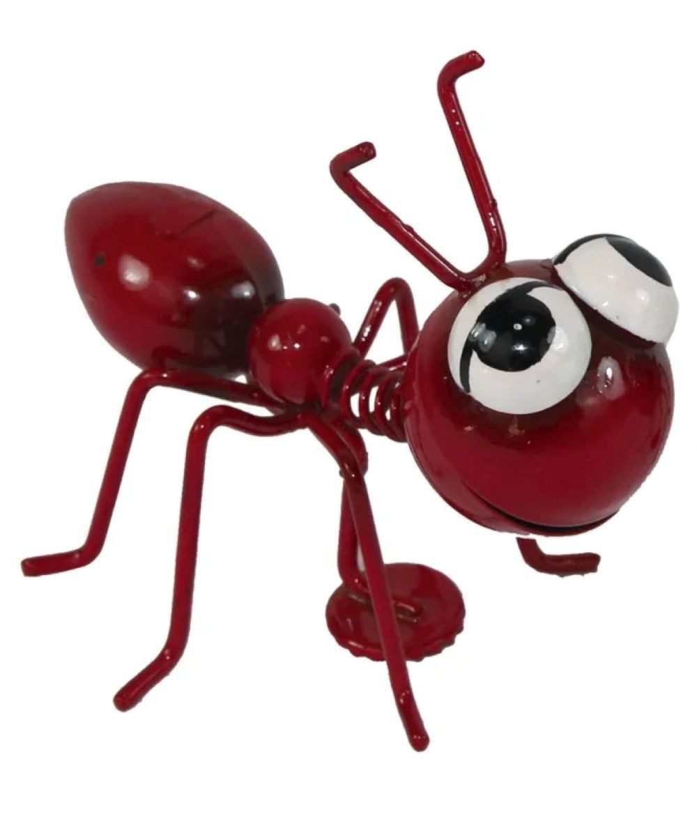 Holzwurm GmbH Dekofigur Ameise Magnet, Metallameise, Blechfigur, Garten - Tischdeko Figur (1 St), Mit integriertem Magnet / Geschenkidee für Tier- und Gartenfreunde.