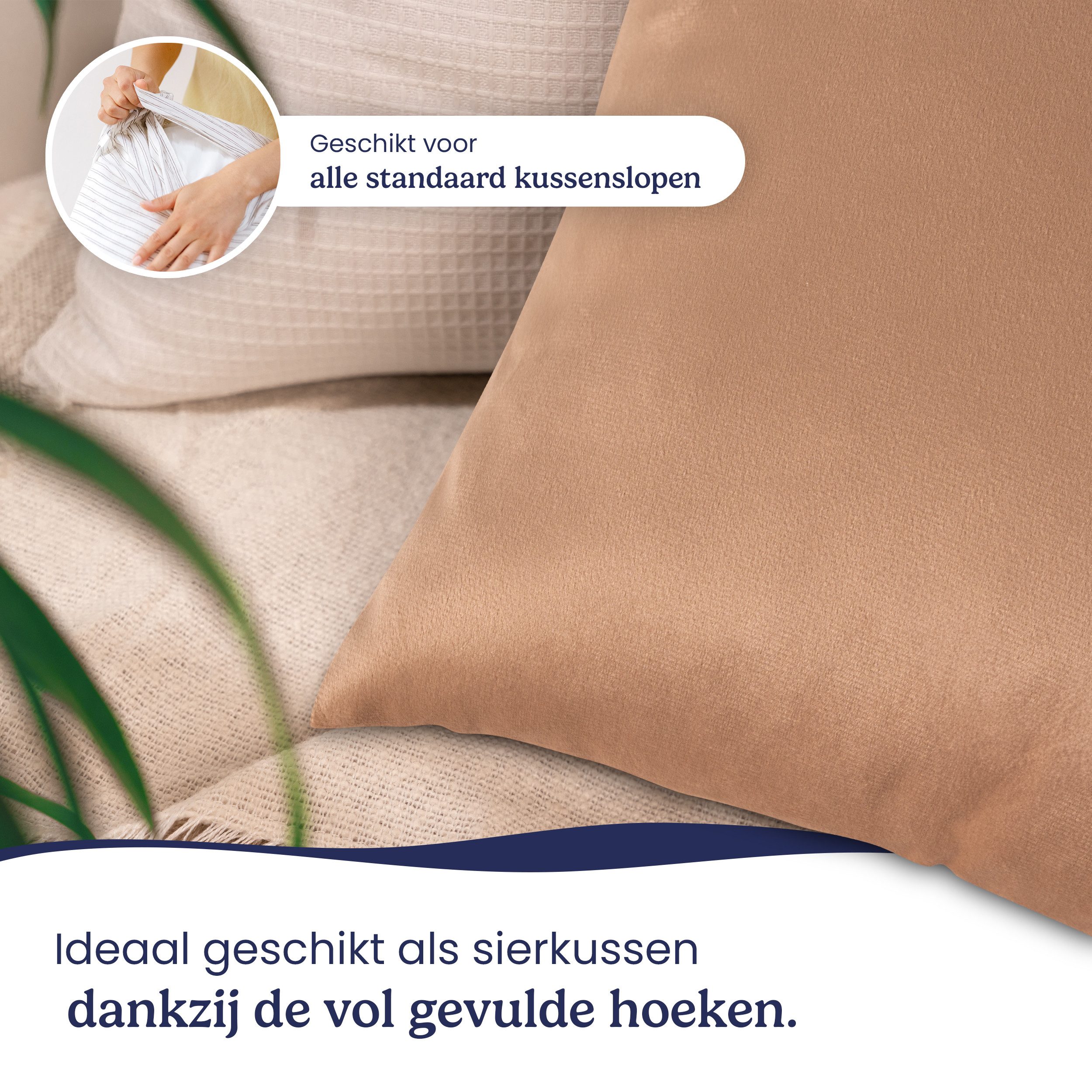 Gentle North Microfaserkissen 4er Set Kissen Komfort - in vielen Größen - optimaler Schlaf, Füllung: 100% Polyester, Seitschläfer, Seitenschläfer, Rückenschläfer, Comfort, 4-tlg., Reißverschluss für Füllung - waschbar - allergikerfreundlich