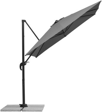 Schneider Schirme Ampelschirm Rhodos Junior, LxB: 230x230 cm, mit Schutzhülle, ohne Wegeplatten