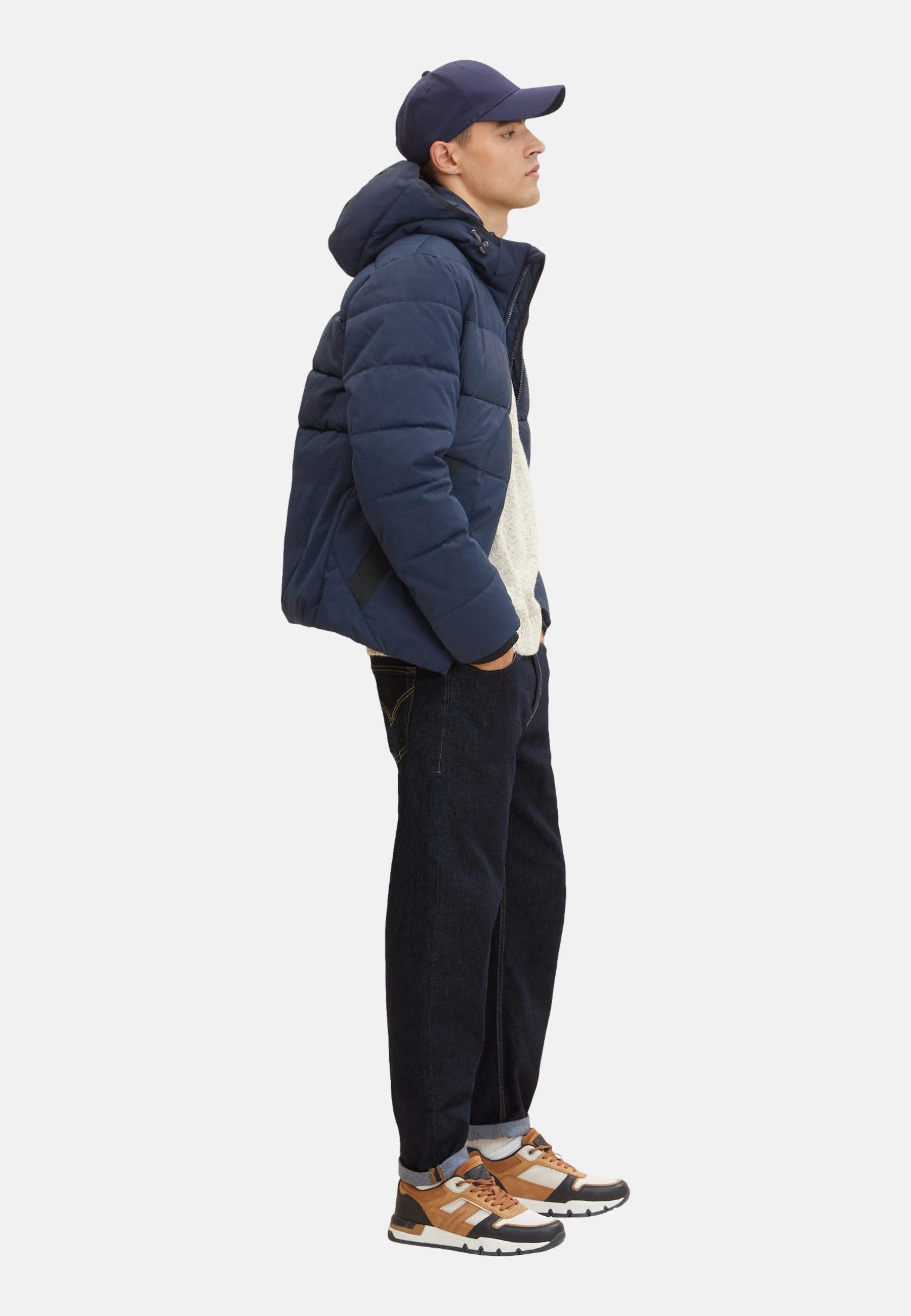 TOM TAILOR Steppjacke Jacke Steppjacke mit abnehmbarer Kapuze (1-St)