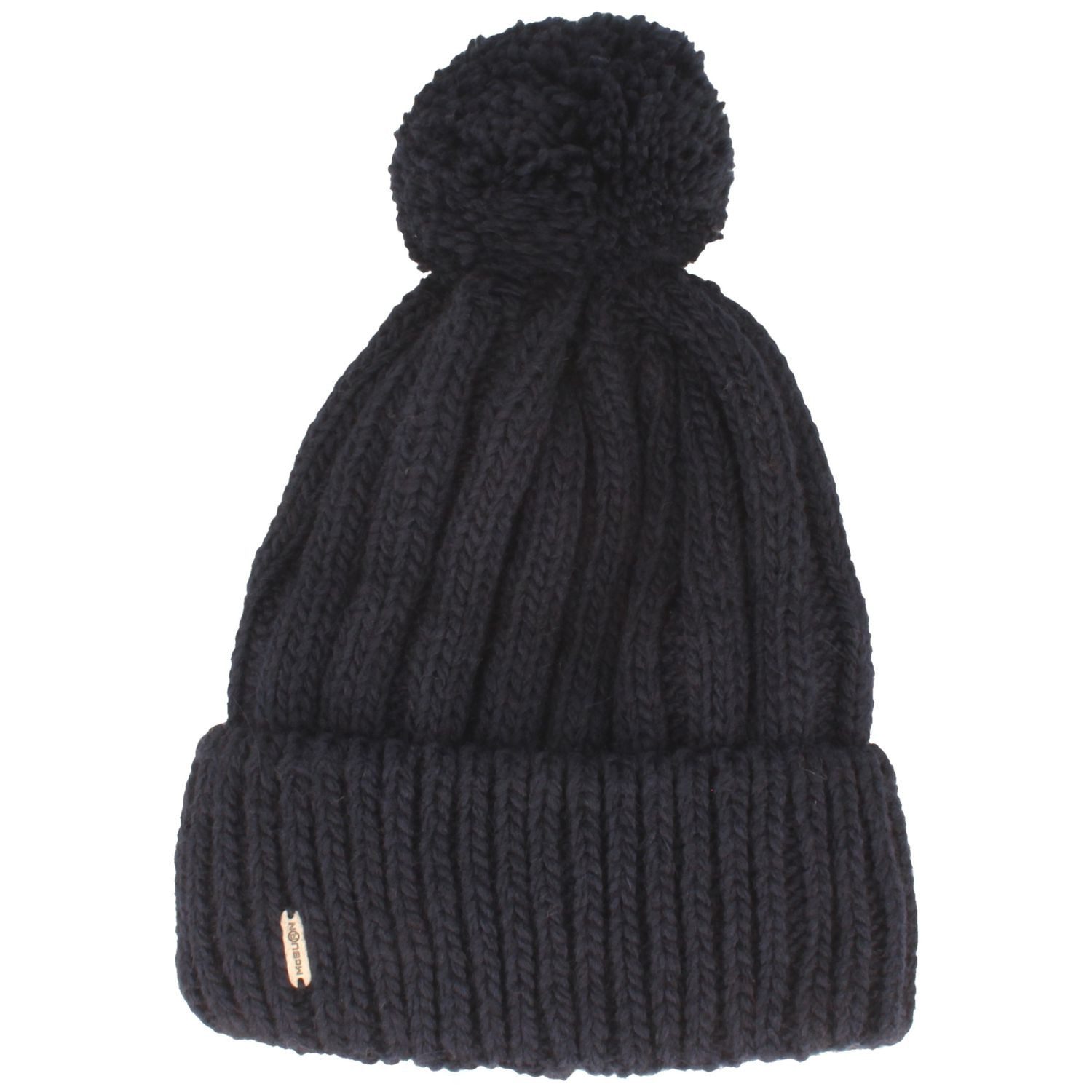 McBurn Strickmütze Unifarbene Bommelmütze günstig online kaufen