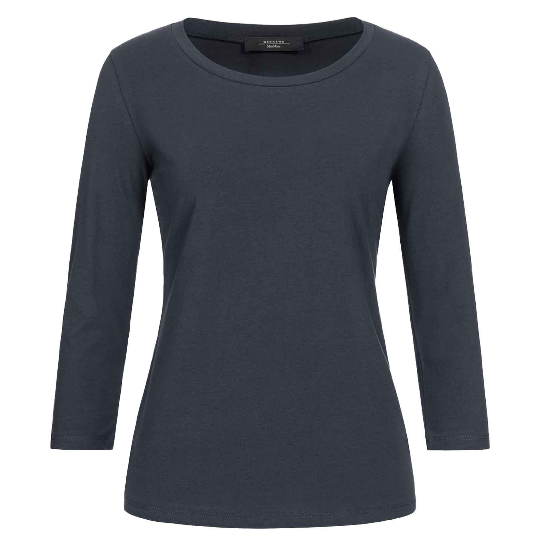 WEEKEND BY MAX MARA Langarmshirt WEEKEND MAX MARA Langarmshirt MULTIA aus Baumwolle - Blau