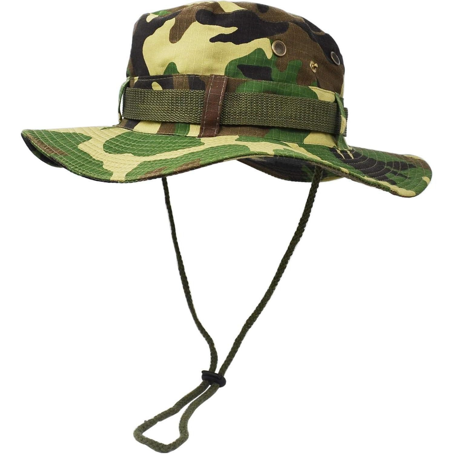 LuxusKollektion Sonnenhut Sonnenschutzhut Buschhut Krempe Angeln Jagd Camping M Tarnen