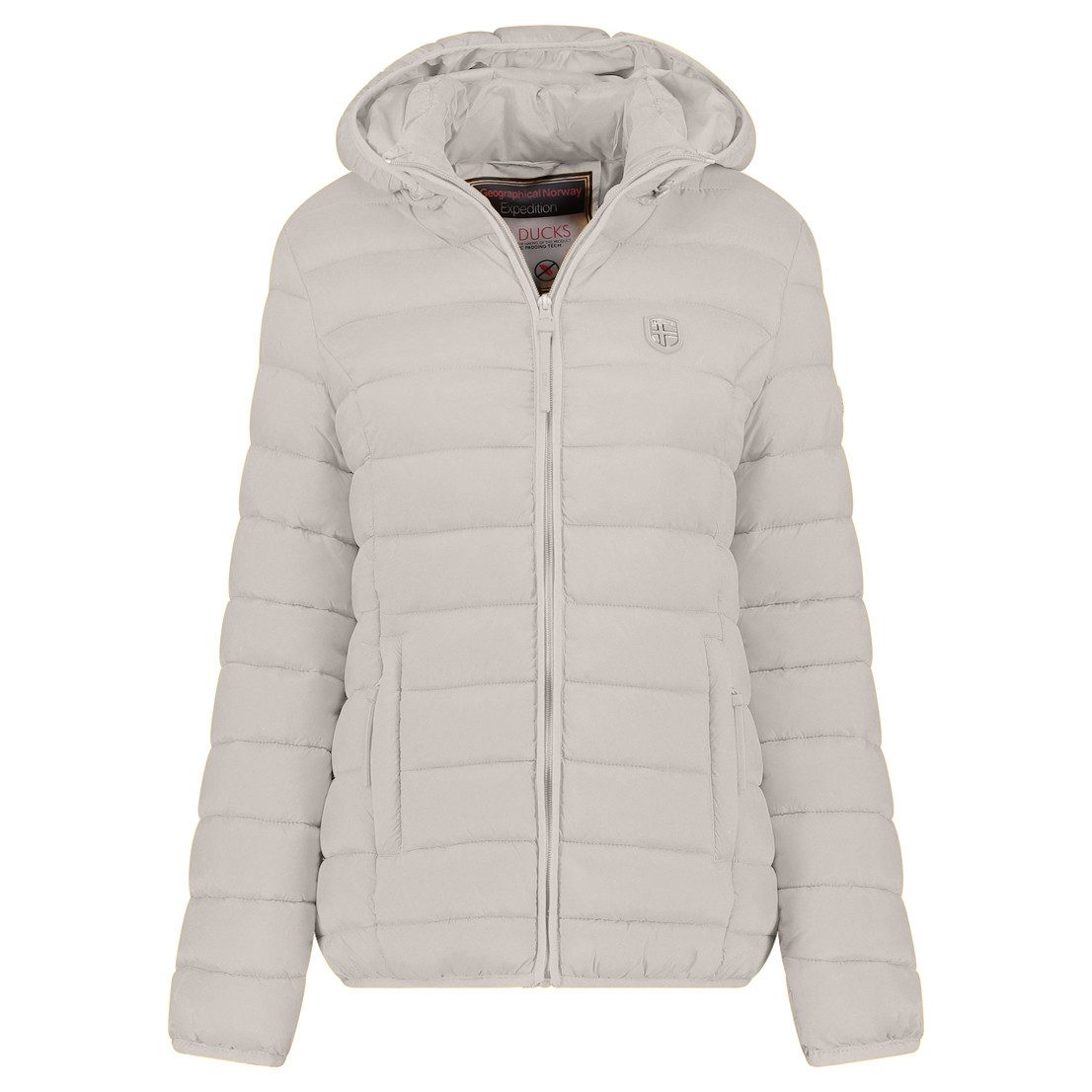 Geographical Norway Steppjacke Hochwertige Outdoorjacke Übergangsjacke Leicht mit Kapuze