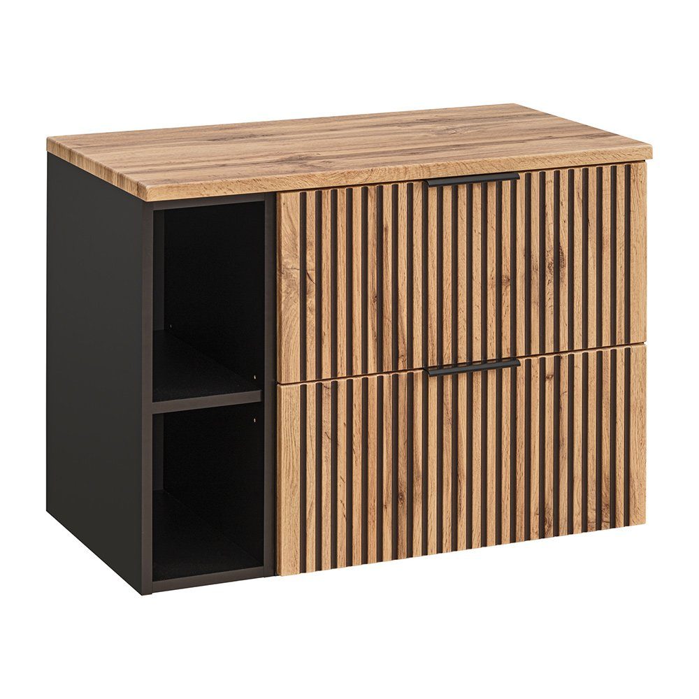 Lomadox Waschbeckenschrank XANTEN-56 mit Regal in günstig online kaufen