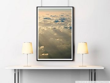 Sinus Art Poster Landschaftsfotografie 60x90cm Poster Wolken über dem Ozean