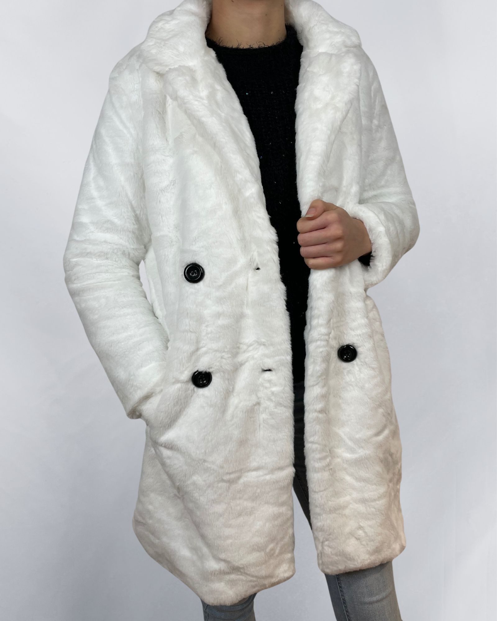 ITALY VIBES Fellimitatmantel SOLEA - modischer Mantel aus Fellimitat - ONE günstig online kaufen