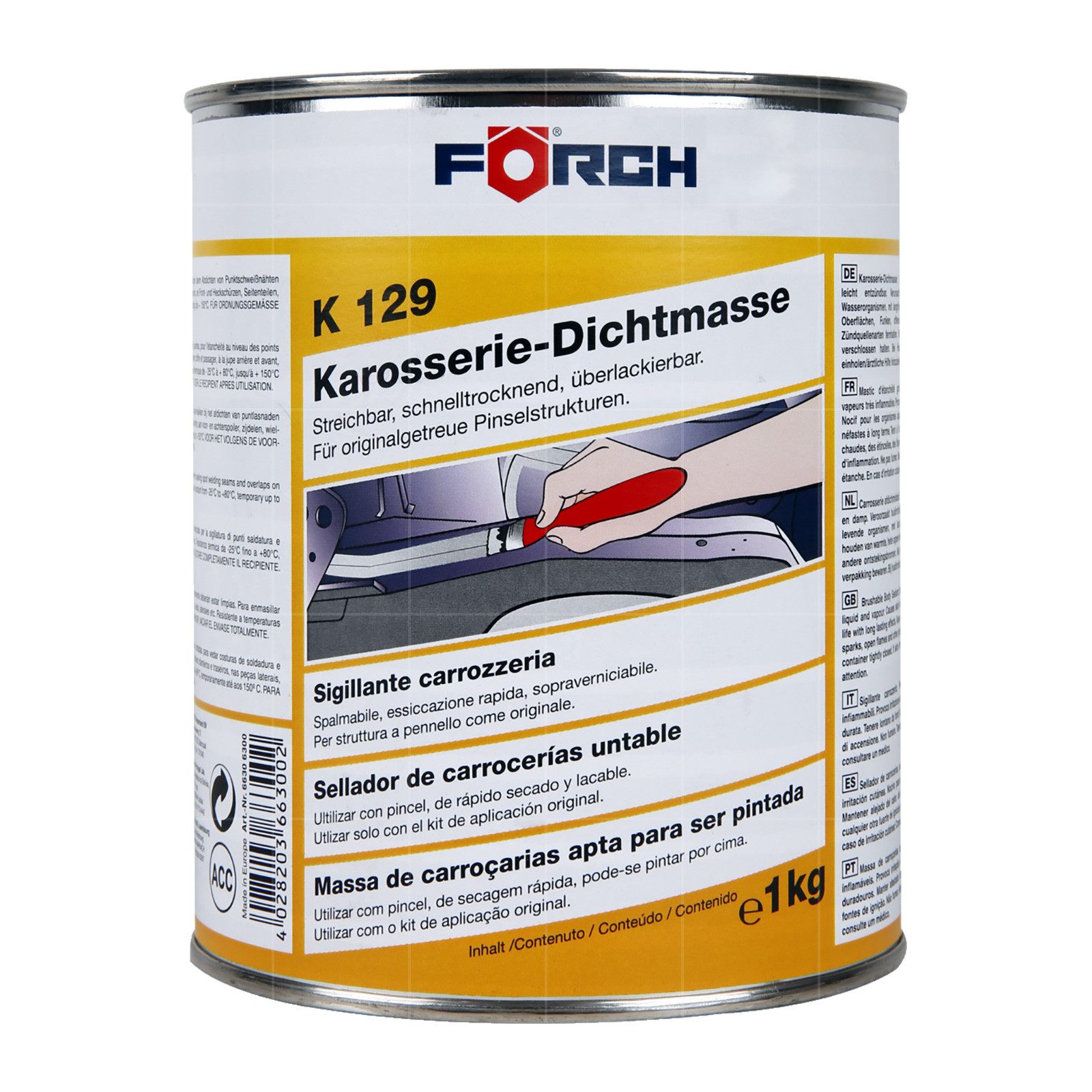 FÖRCH Dichtstoff K129 Karosserie-Dichtmasse - 1 Kg