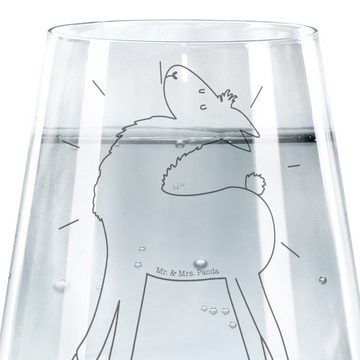 Mr. & Mrs. Panda Glas Lama Stolz - Transparent - Geschenk, Trinkglas, Kumpel, Alpaka, Freun, Premium Glas, Hochwertige Gravur