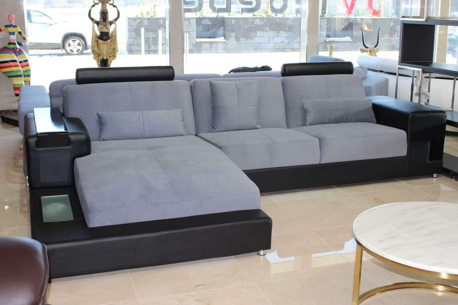 JVmoebel Ecksofa »Ecksofa Wohnlandschaft Sofa Couch L Form Design Sofort«,  Made in Europe