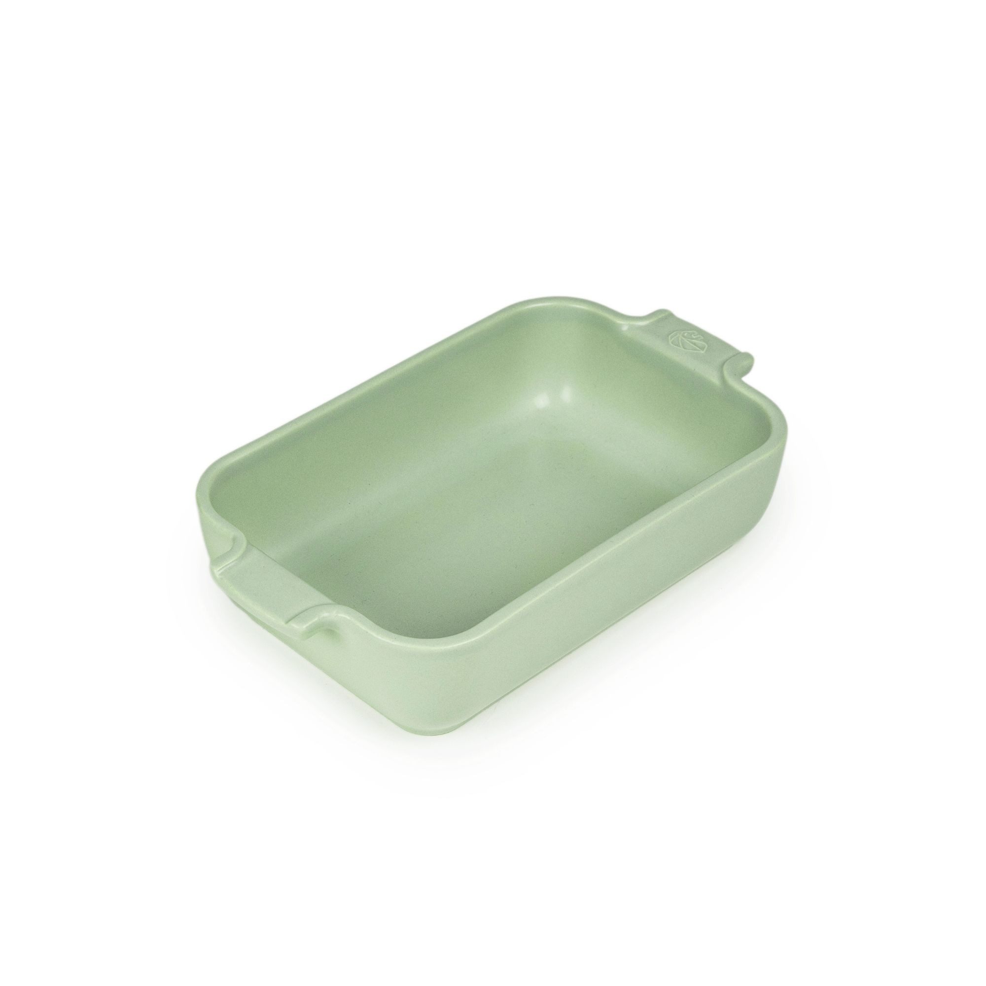 PEUGEOT Auflaufform Keramik APPOLIA 22cm Rechteckig Salbeigrün Spülmaschinenfest