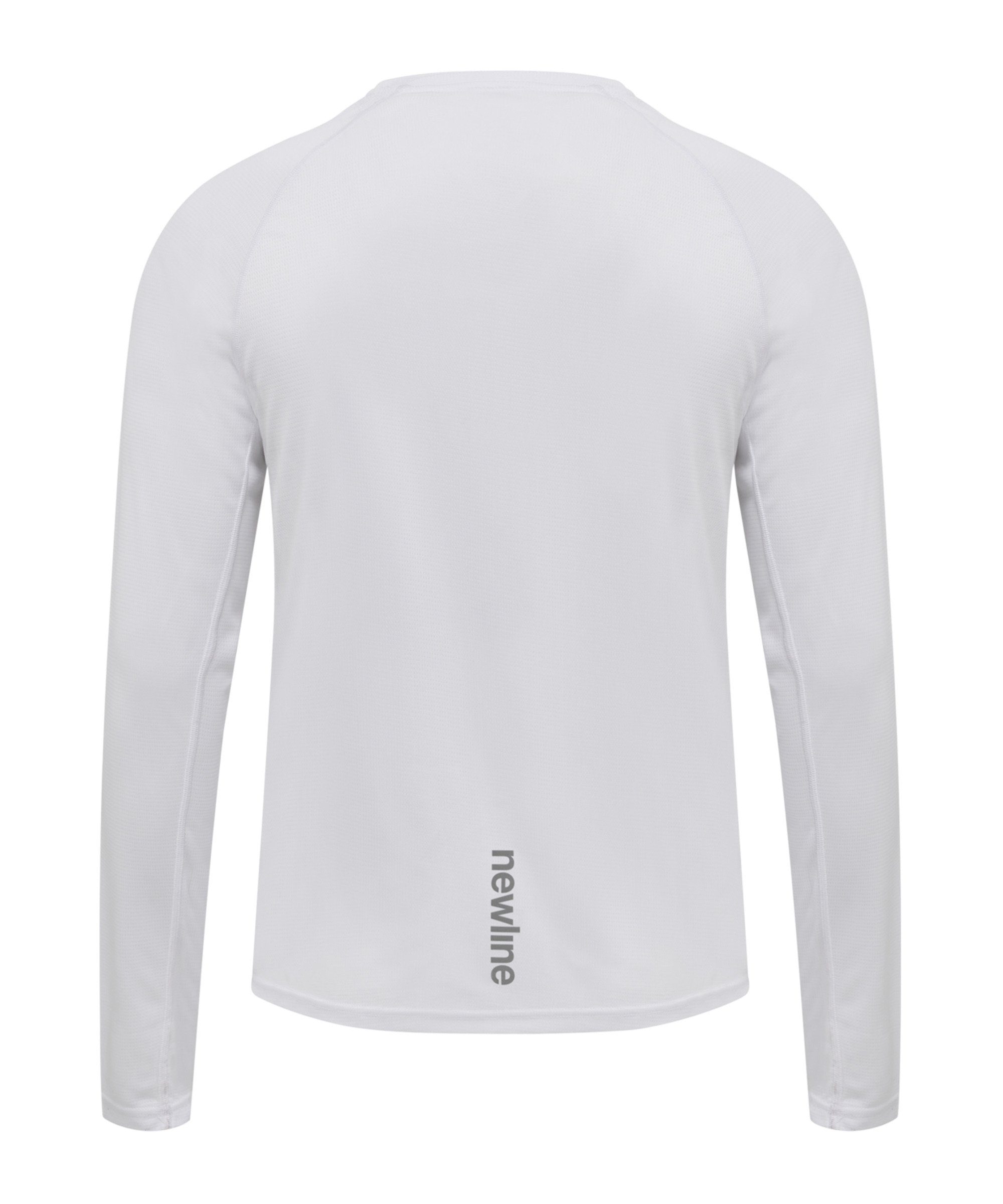 Running Shirt weiss default langarm T-Shirt Core NewLine