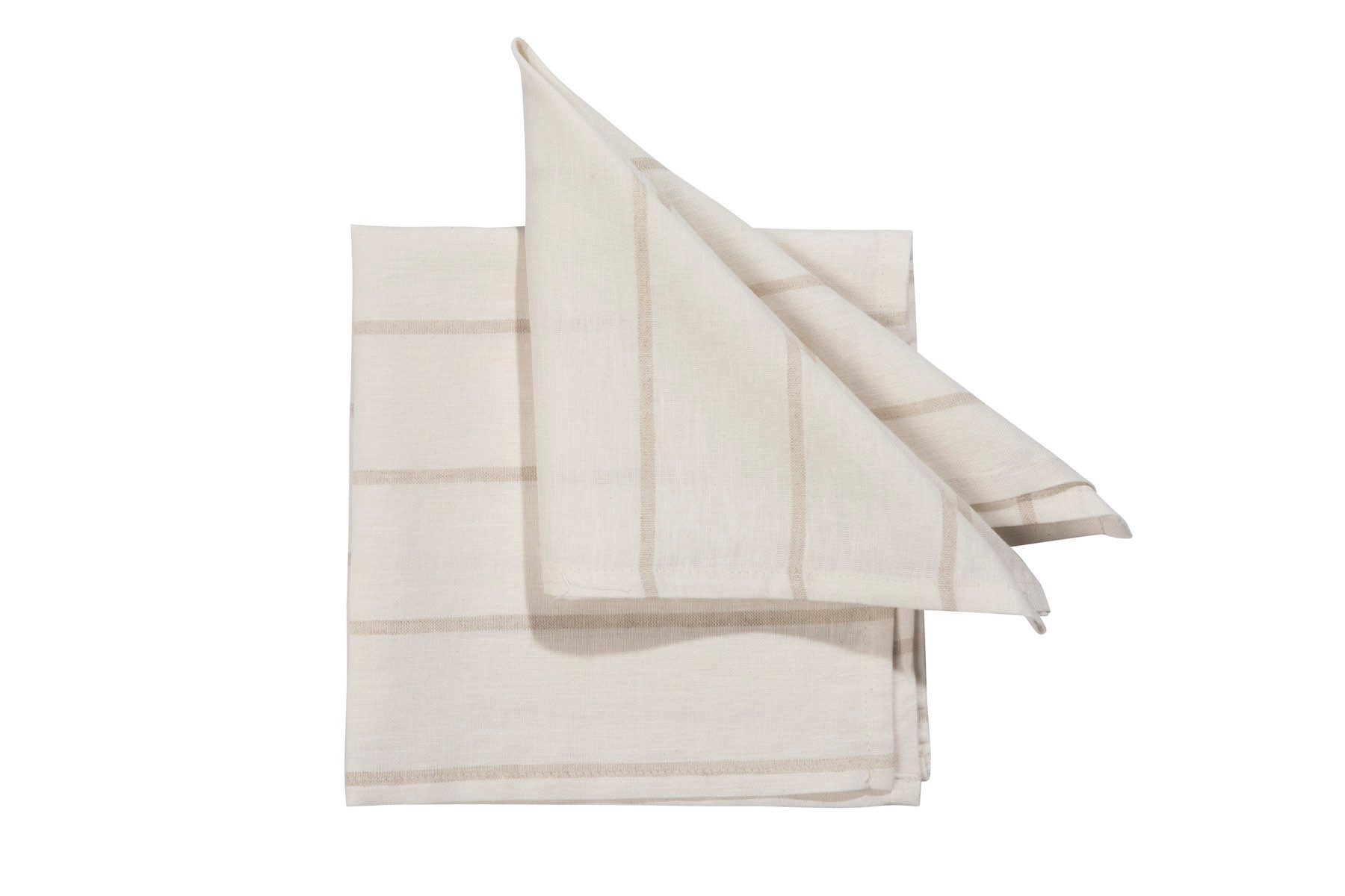 PICHLER Stoffserviette gewebter Streifen gestreift Serviette 6er Set 40 x 40 cm TERRY Rechte, (Spar-Set, 6 St., 6 Servietten), Servietten Fest Feier Kommunion