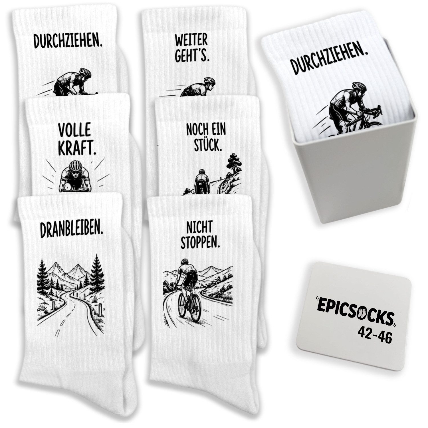 speecheese Freizeitsocken epicsocks Fahrrad Abenteuer Socken in 42-46 im