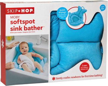 Skip Hop Babybadewanne Gepolsterte Waschbecken-Badewanne, Moby, blau