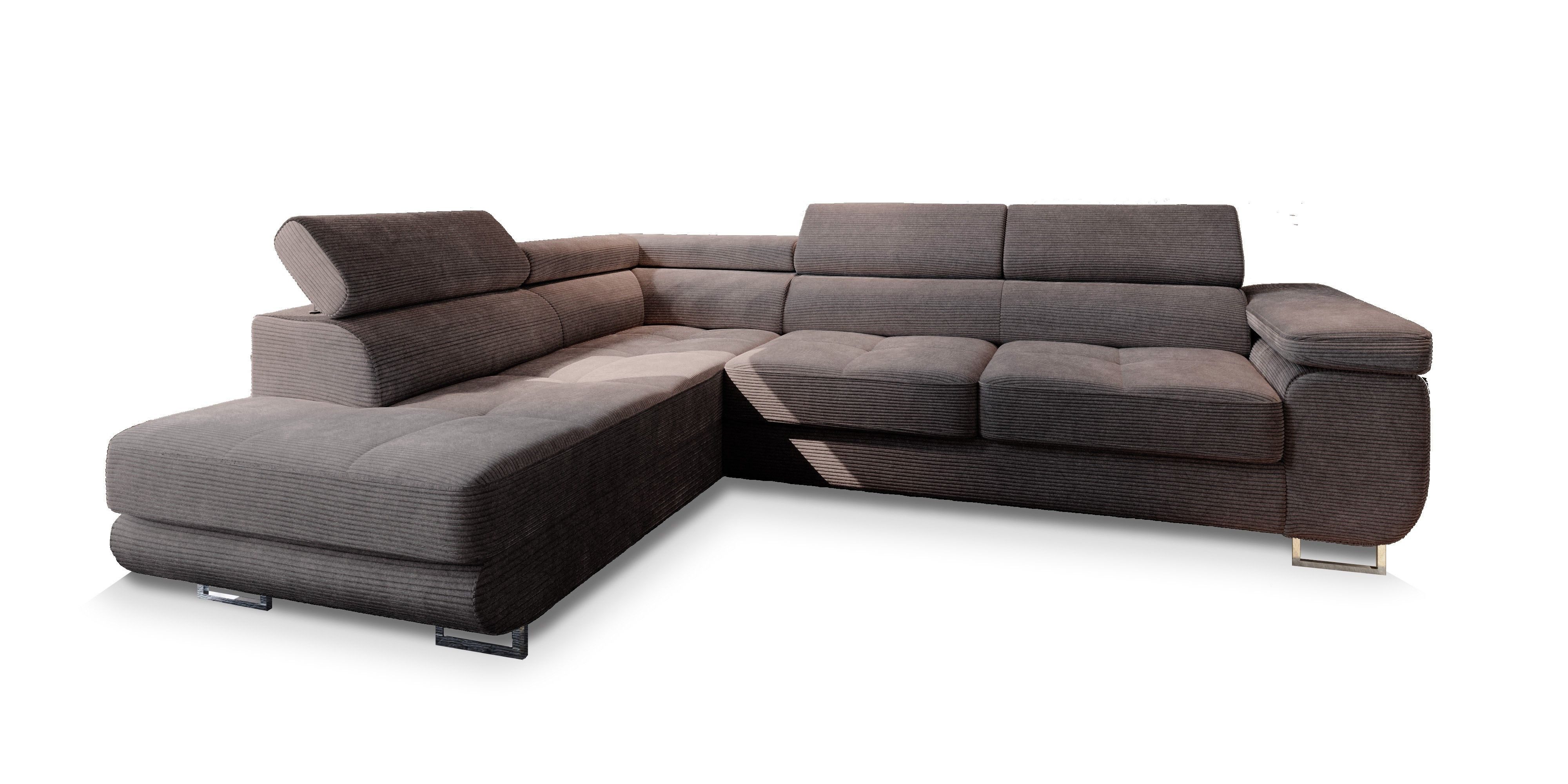 Masseno Ecksofa APIRO mit Schlaffunktion L-Form, Sofa mit Bettkasten günstig online kaufen
