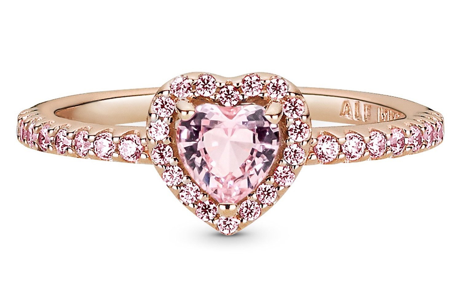 Pandora Fingerring Erhabenes Herz Rosé günstig online kaufen