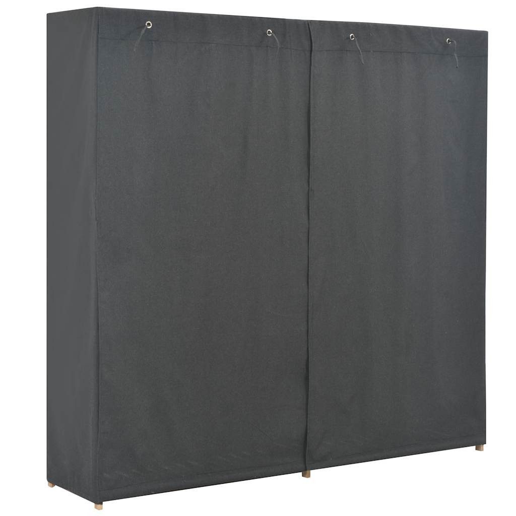 vidaXL Stoffschrank Kleiderschrank Grau 200 x 40 x 170 cm Stoff (1-St)
