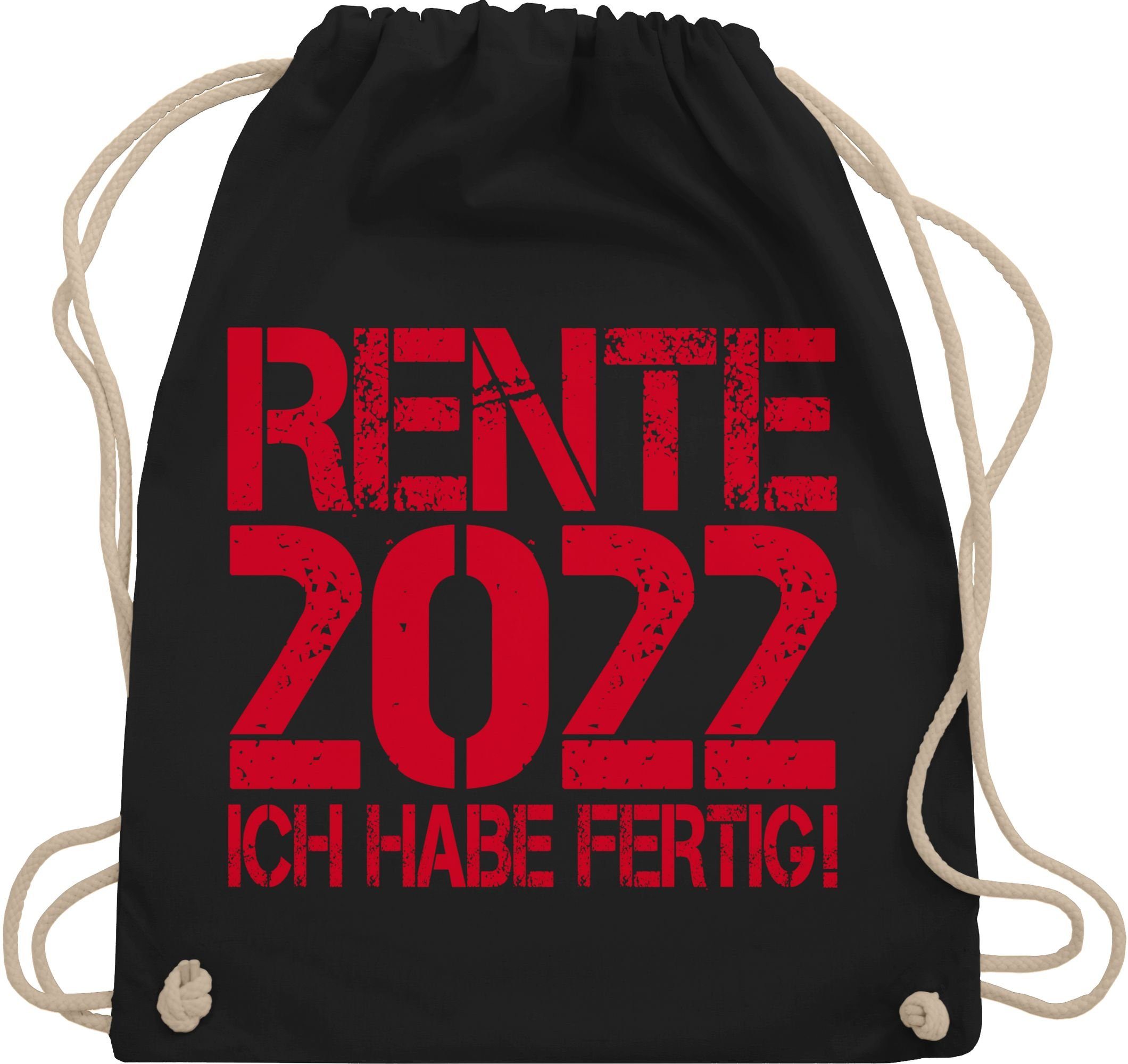 Shirtracer Turnbeutel »Rente 2022 - Ich habe fertig! - Rentner Geschenk -  Turnbeutel«, Pensionär Rente online kaufen | OTTO