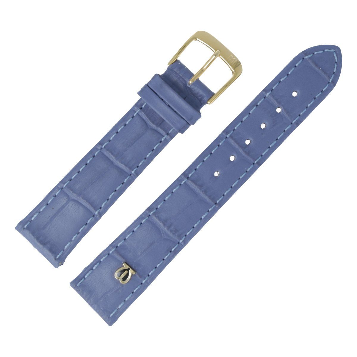 MARBURGER Uhrenarmband 14mm Leder Alligator Prägung