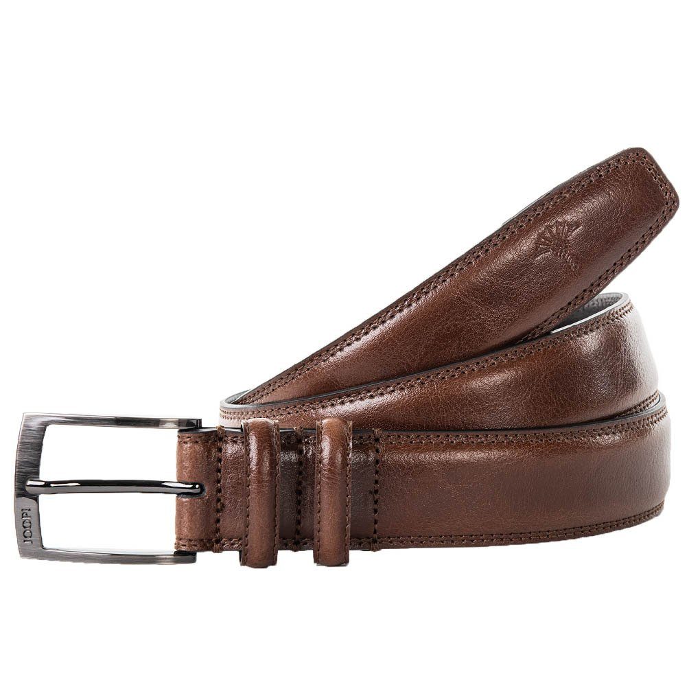 Joop! Ledergürtel Herren Gürtel - Coll. Belt 3,5 cm, Echtleder Hellbraun