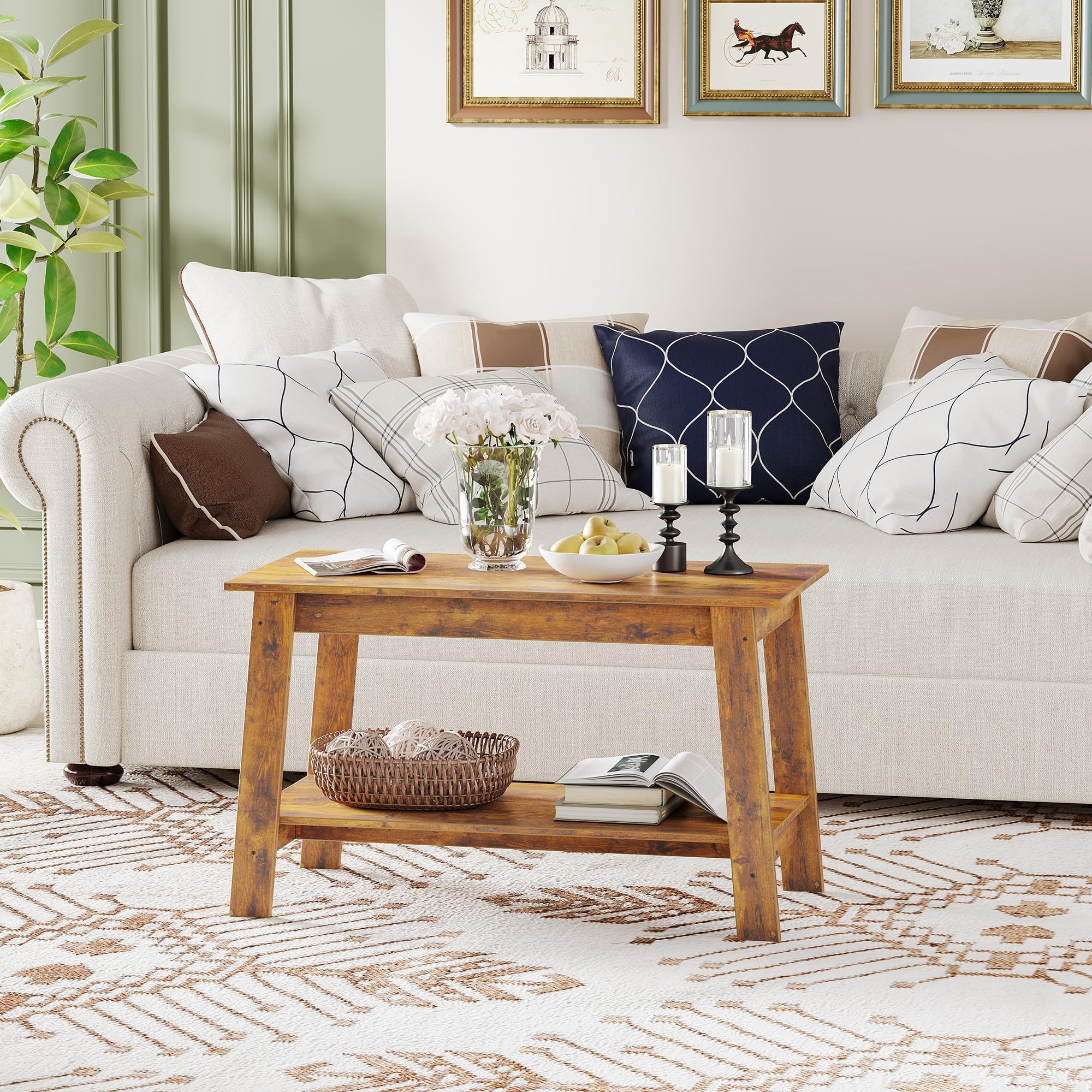 GarveeMore Couchtisch Kaffeetisch Beistelltisch Sofatisch Wohnzimmertisch günstig online kaufen