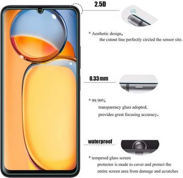 MSM 2X Schutzglas (Display + Kamera) für Xiaomi Redmi 13C Panzerfolie, Displayschutzglas
