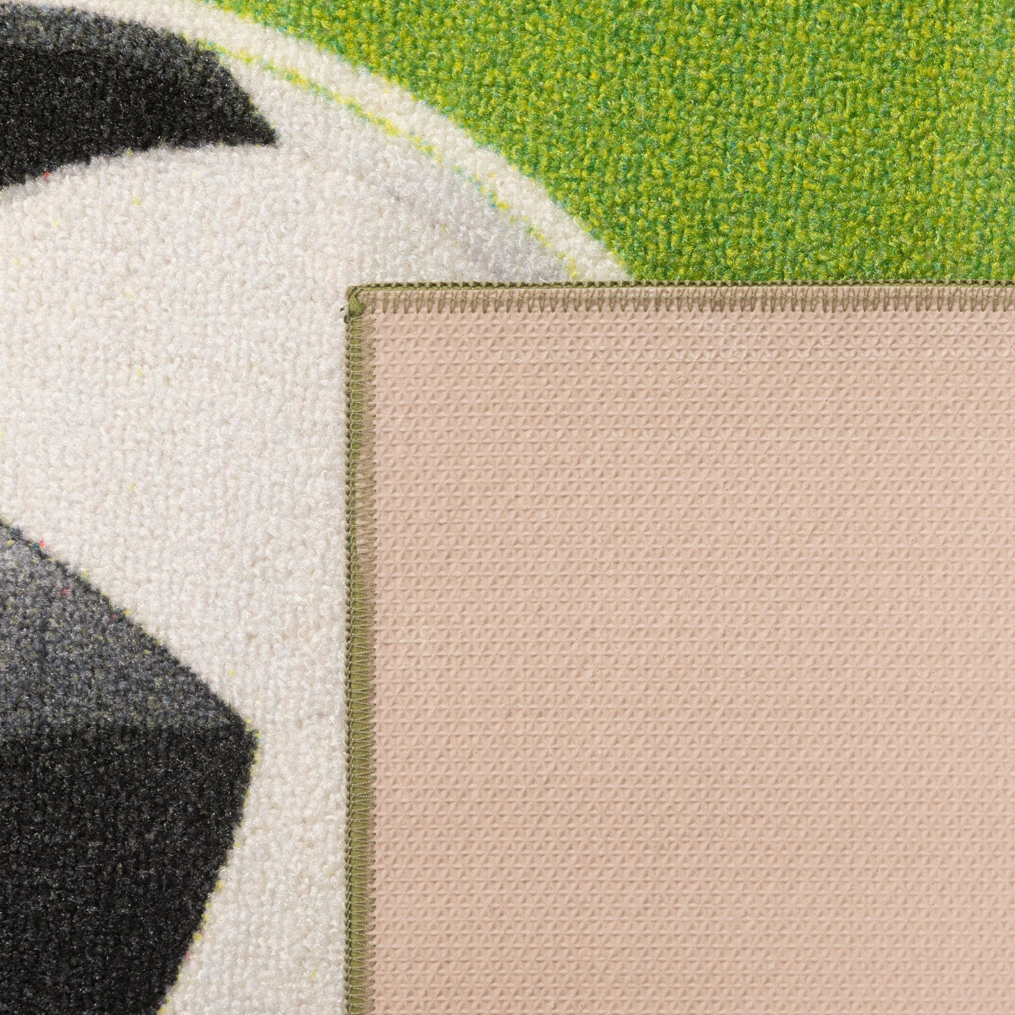 Carpettex Kinderteppich Fußballstadion, Rechteckig, Höhe: 7 mm, Kinderteppich Fußballstadion Teppich Kinderzimmer Rutschfest Waschbar – Bild 4 von 5