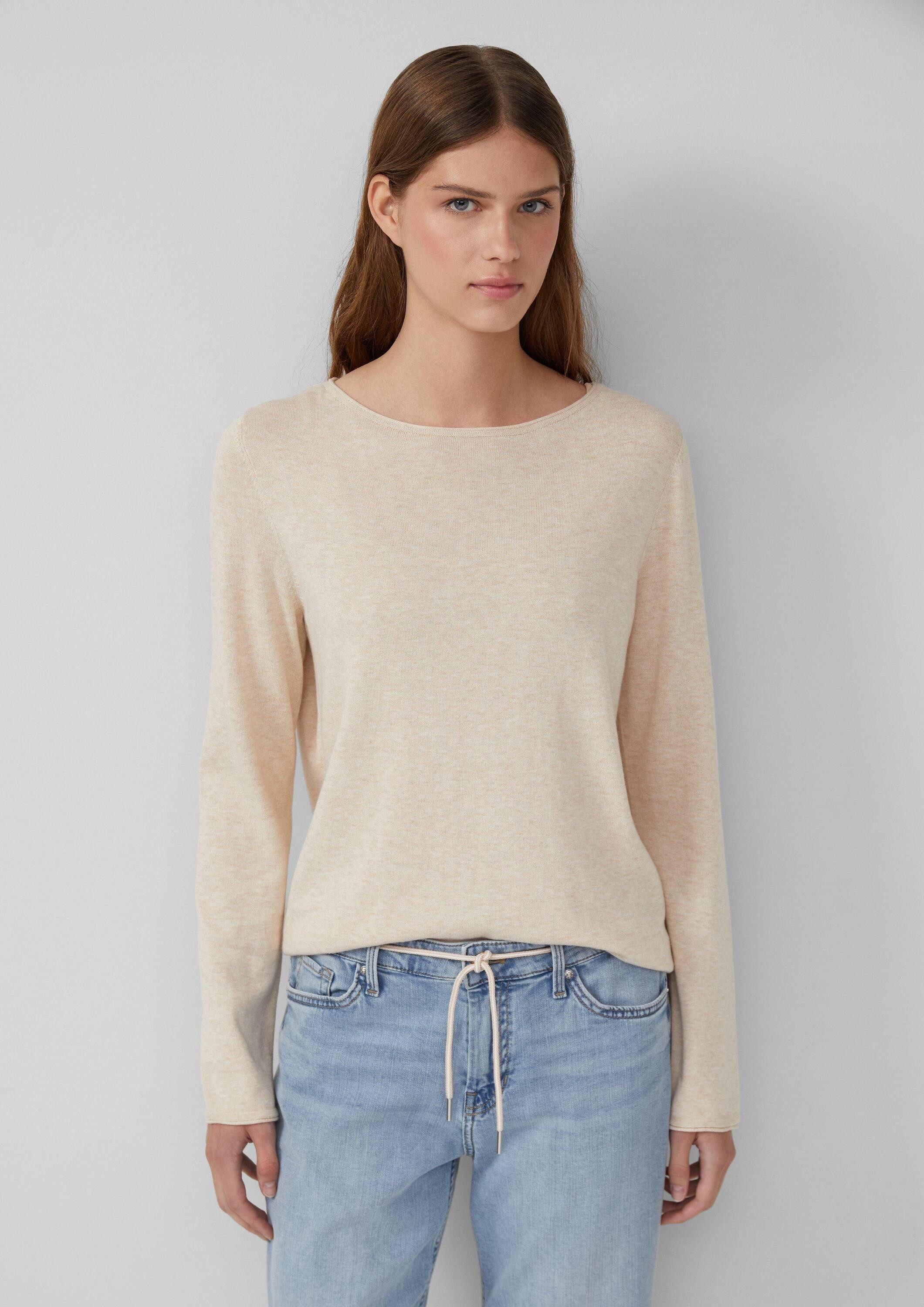 s.Oliver Longpullover Strickpullover Weicher Feinstrickpullover mit Rollkan günstig online kaufen