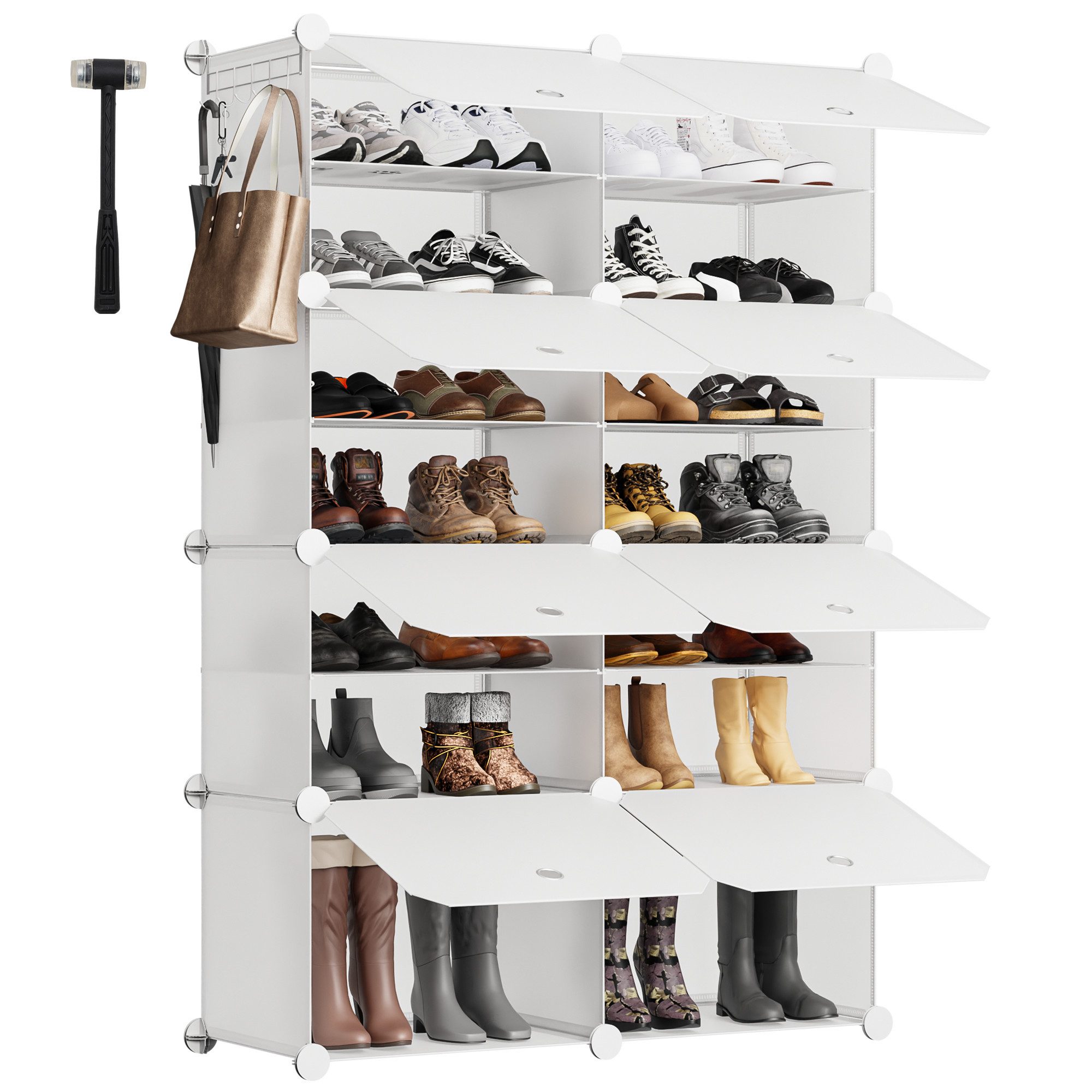 Sekey Schuhregal Schuhregal Schuhschrank Schuh-Organizer Stecksystem DIY-Re günstig online kaufen