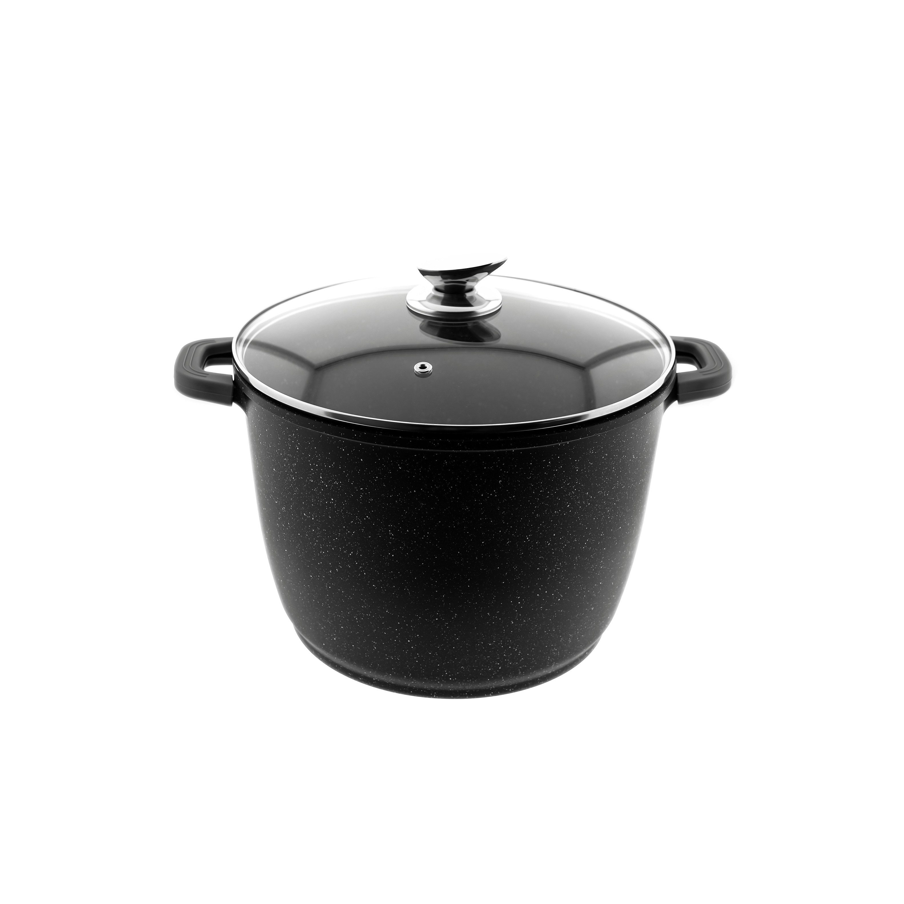 Sunay Kasserolle ø28 cm, geeignet für alle Herdarten inkl. Induktion - 10,3 L, Aluminium (1-tlg), Induktionsgeeignet, mit Silikongriffen