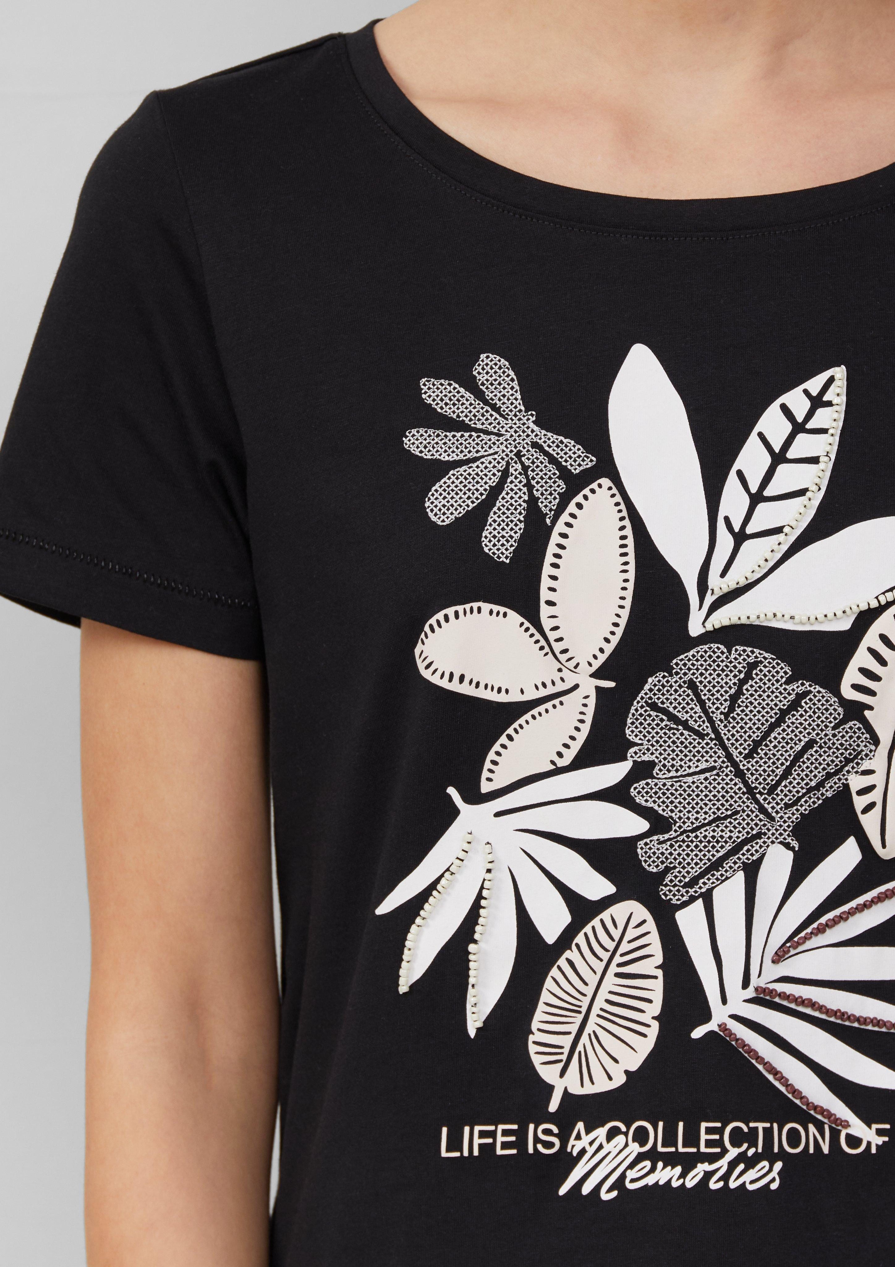 s.Oliver Kurzarmshirt Jersey-T-Shirt mit Artwork günstig online kaufen