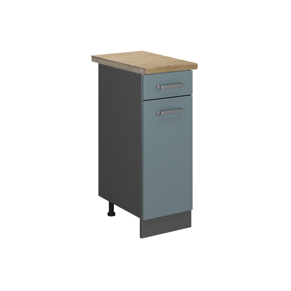 Vicco Unterschrank R-Line, Blau-Grau/Anthrazit, 30 cm, günstig online kaufen