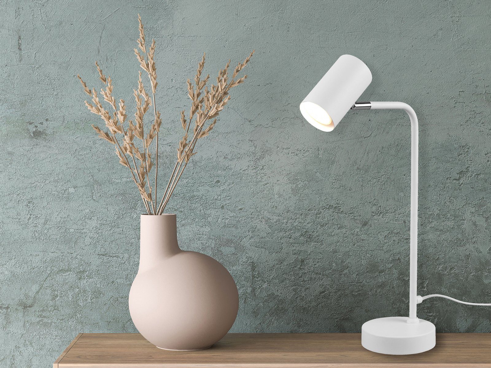 TRIO Leuchten LED Schreibtischlampe, Dimmfunktion, LED wechselbar, Warmweiß günstig online kaufen