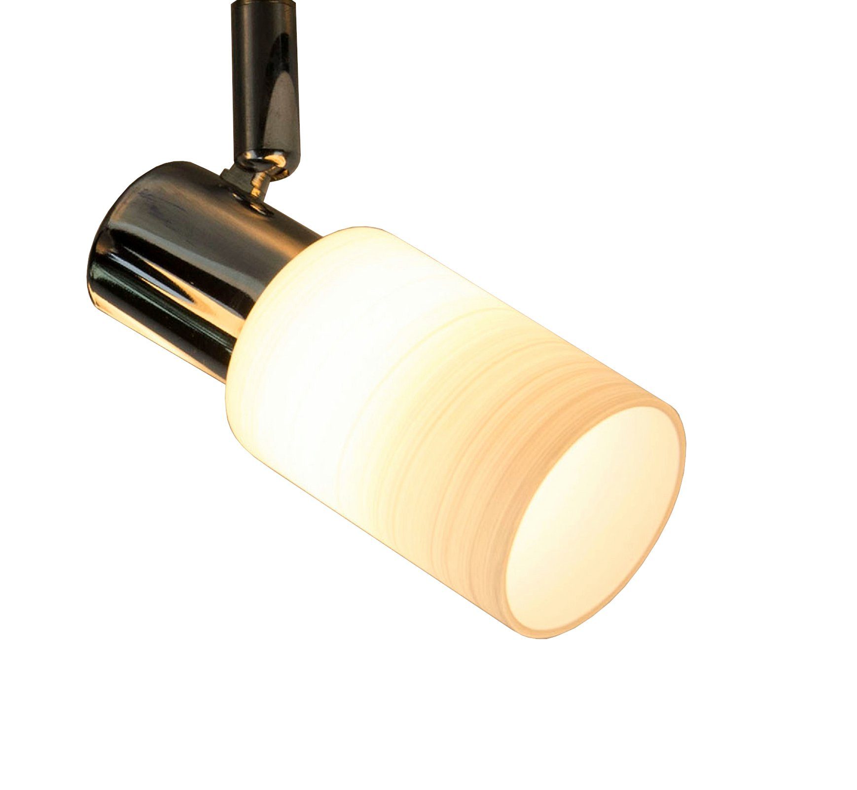 TRANGO LED Deckenstrahler, 2-flammig 2007-28 LED Deckenleuchte Chrom-Optik & Aluminium gebürstet Serie GRACE inkl. 2x G9 LED Leuchtmittel 3.000K warmweiße Lichtfarbe Badleuchte, Flurleuchte, Küchenleuchte, Schwenkbare Deckenspots, Kronleuchter