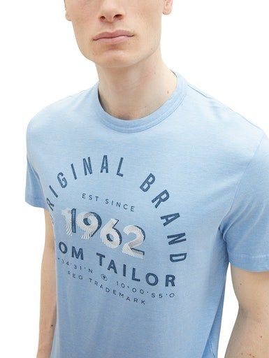 TOM TAILOR T-Shirt blue thin stripe Rundhalsausschnitt mit