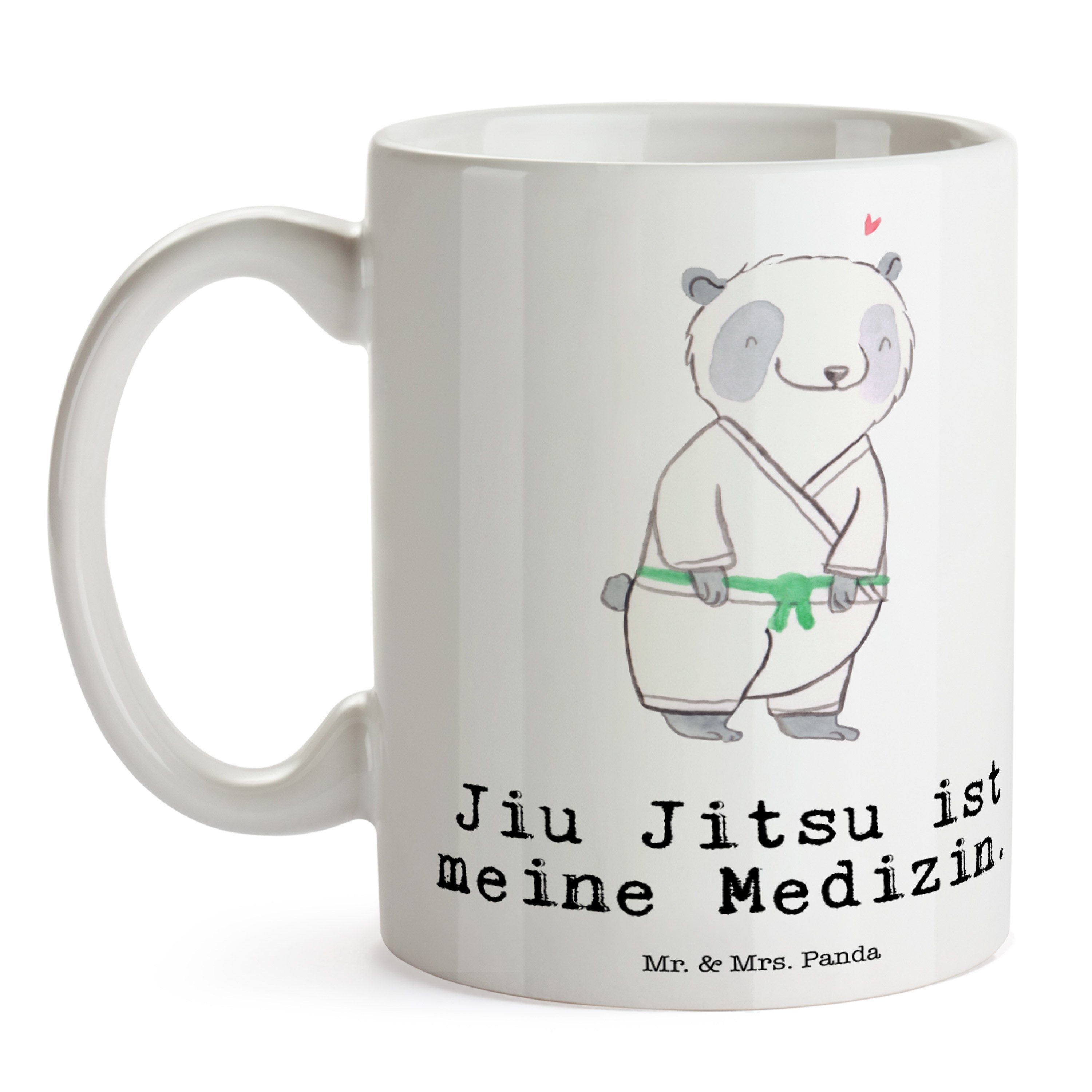 - Jitsu & Weiß Jiu - Mrs. Mr. Porzellantass, Medizin Kaffeetasse, Panda Panda Geschenk, Tasse Keramik