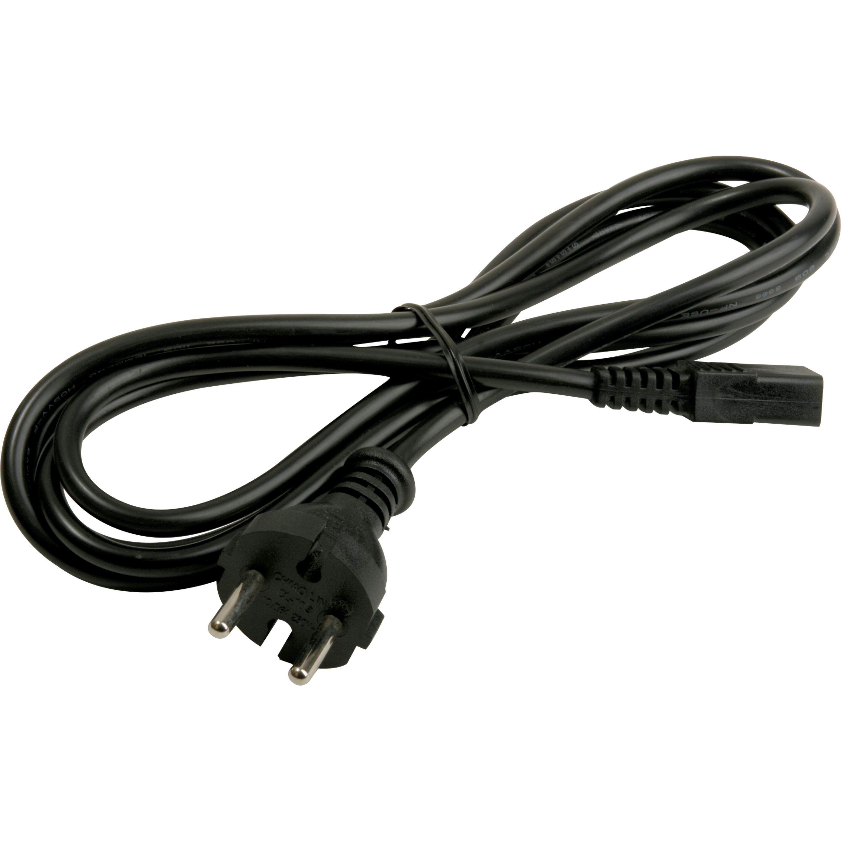 MUSIC STORE Netzkabel, Netzkabel, 2-Pol Stecker, 1,5m