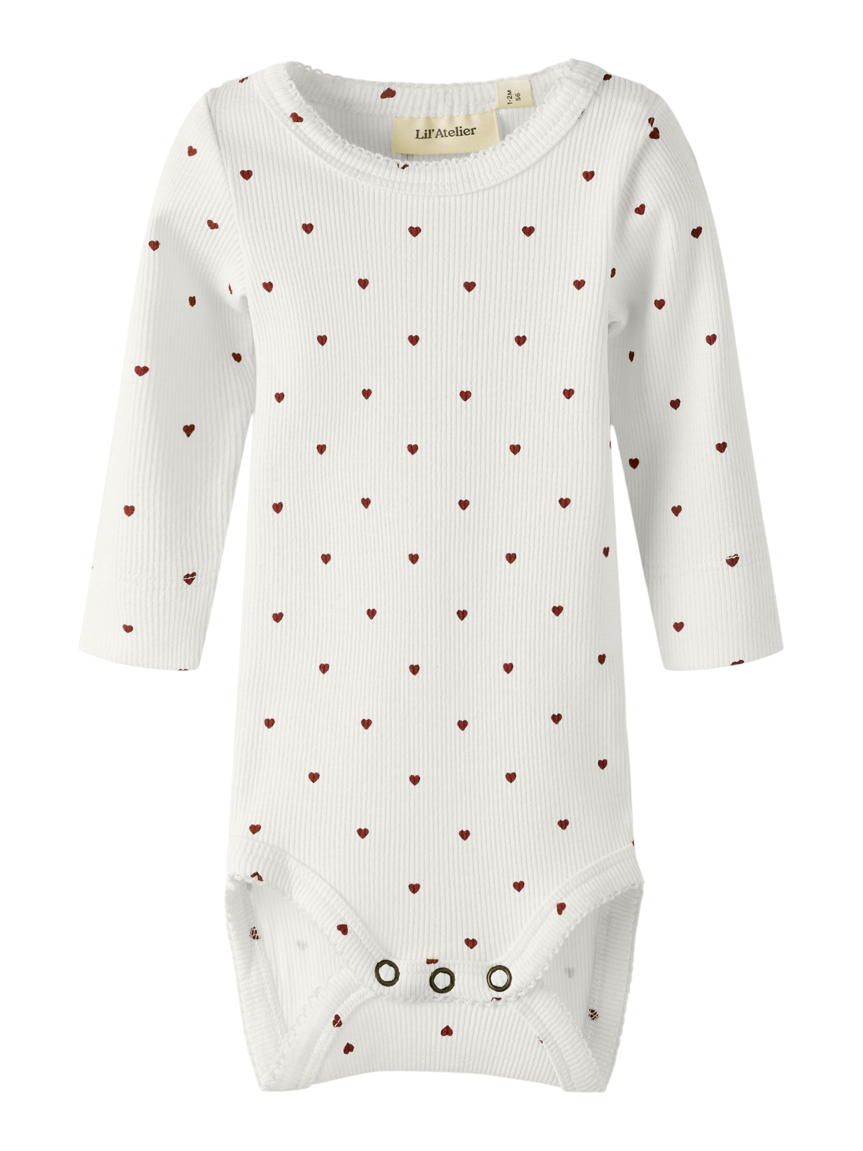 Lil' Atelier Langarmbody NBFGAGO LS SLIM BODY LIL NOOS Baumwollmischung